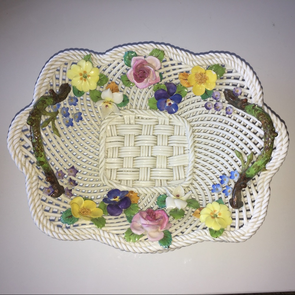 Staffordshire antique basket